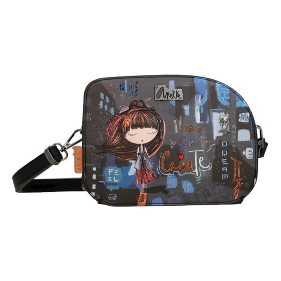 Anekke Mala de Ombro Geométrica CONTEMPORARY Azul Escuro | Ref. 280.37803-274