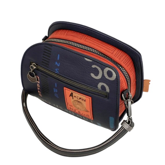 Anekke Mala de Ombro Geométrica CONTEMPORARY Azul Escuro | Ref. 280.37803-274