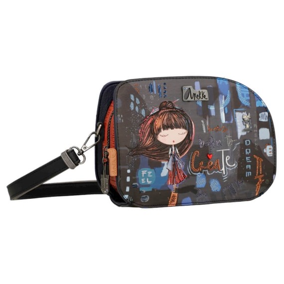 Anekke Mala de Ombro Geométrica CONTEMPORARY Azul Escuro | Ref. 280.37803-274