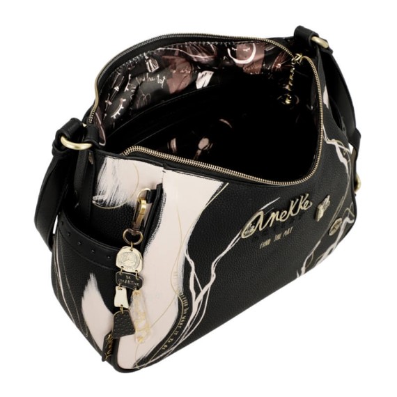 Anekke Mala de Tiracolo Média Nature Edition SHODŌ Preta | Ref. 280.37773-002 Anekke Mala de Tiracolo Média Nature Edition SHODŌ Preta | Ref. 280.37773-002