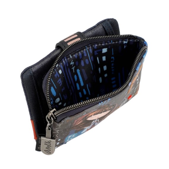 Anekke Carteira Pequena Flexível RFID CONTEMPORARY Azul Escuro | Ref. 280.37809-910