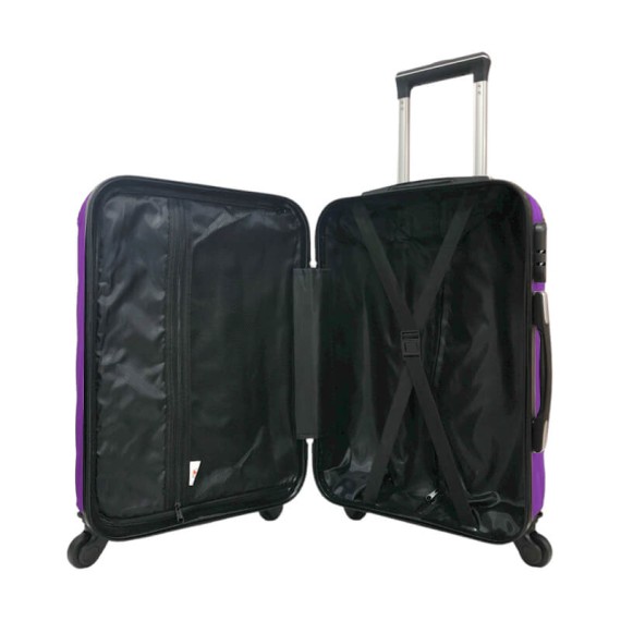 Mala de Cabine / Trolley 55cm 4R. Amovíveis Spinner Talent 13 Roxa | Ref. 337.13RX-A