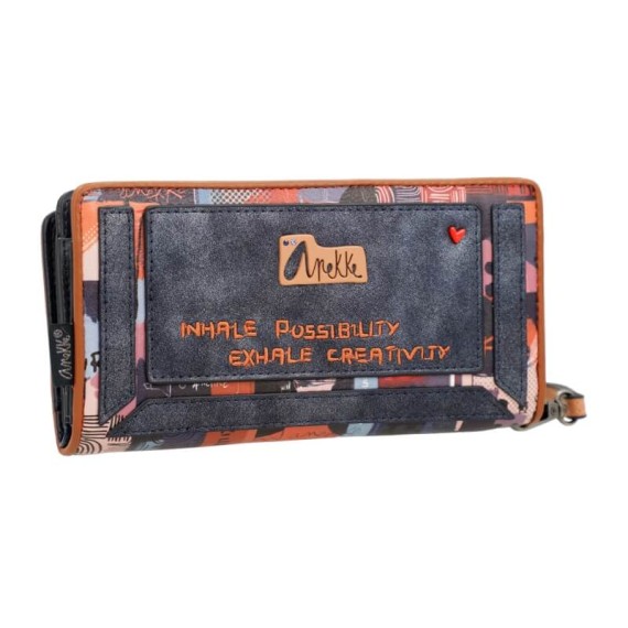 Anekke Carteira Grande RFID NAGARE Azul Marinho | Ref. 280.37819-901