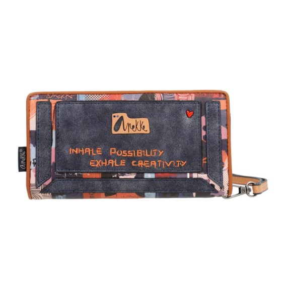 Anekke Carteira Grande RFID NAGARE Azul Marinho | Ref. 280.37819-901