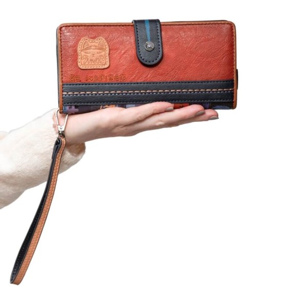 Anekke Carteira Grande RFID NAGARE Azul Marinho | Ref. 280.37819-901