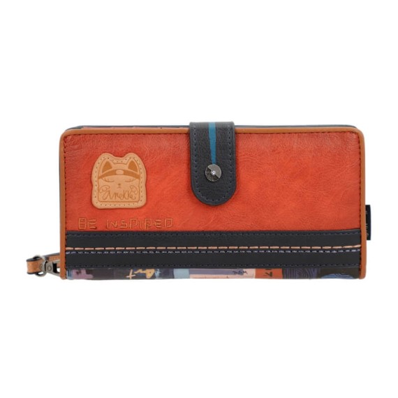 Anekke Carteira Grande RFID NAGARE Azul Marinho | Ref. 280.37819-901