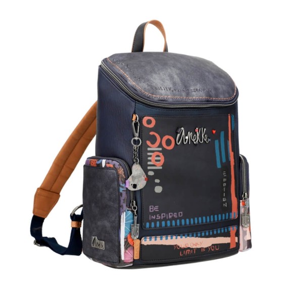 Anekke Mochila de Senhora KYOMU Azul Marinho | Ref. 280.37815-076