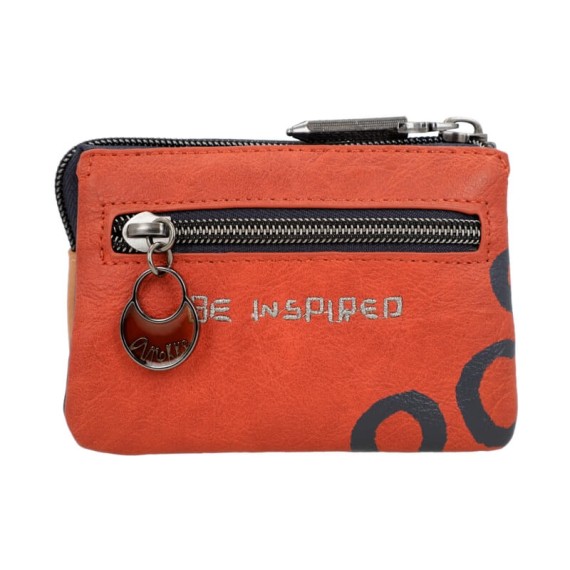 Anekke Porta-Moedas Triplo KYOMU Azul Marinho | Ref. 280.37819-010