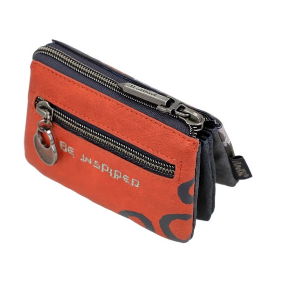 Anekke Porta-Moedas Triplo KYOMU Azul Marinho | Ref. 280.37819-010