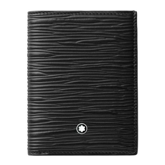 Carteira Mini Vertical 4CC Montblanc MEISTERISTÜCK 4810 Preta | Ref. 238.130924