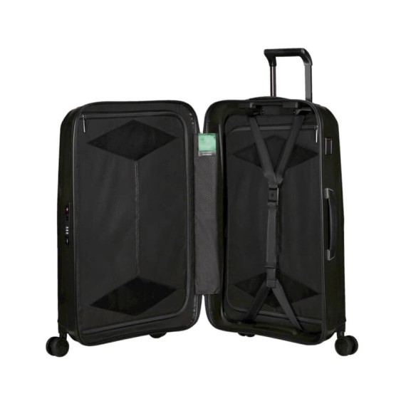 Samsonite Mala de Viagem / Trolley Médio 69cm 4R MAJOR-LITE Preta | Ref. 92KM100309