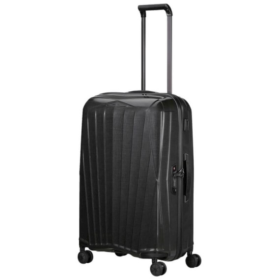 Samsonite Mala de Viagem / Trolley Médio 69cm 4R MAJOR-LITE Preta | Ref. 92KM100309