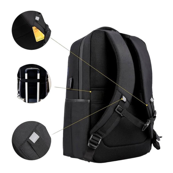 Mochila para Portátil 15.6” Arctic Hunter BORDEL Preta | Ref. 235.ARMO287