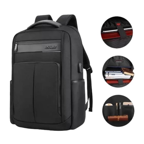 Mochila para Portátil 15.6” Arctic Hunter BORDEL Preta | Ref. 235.ARMO287