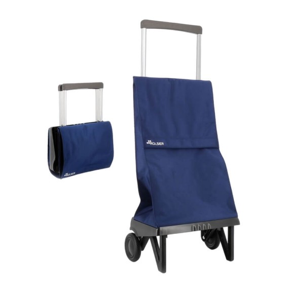 Rolser Carro de Compras PLEGAMATIC Desmontável Liso 2R 40L Azul | Ref. 253.984749