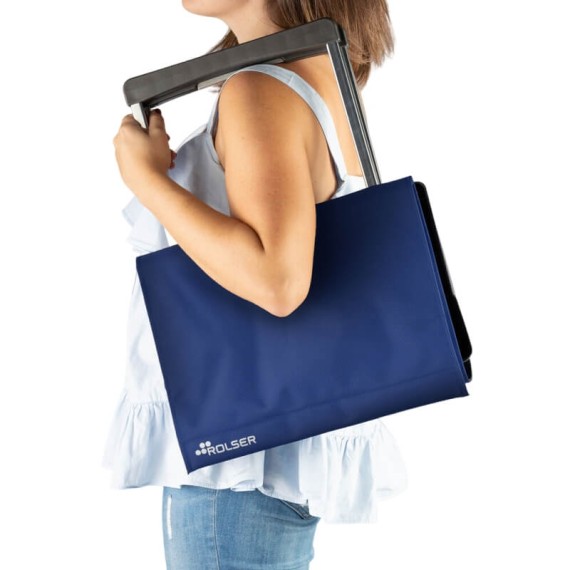 Rolser Carro de Compras PLEGAMATIC Desmontável Liso 2R 40L Azul | Ref. 253.984749