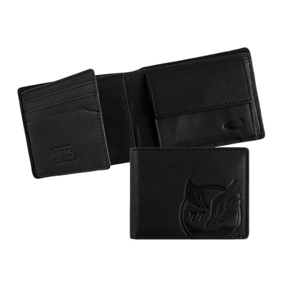 Camel Active Carteira Porta-Notas Tradicional com Porta-Moedas NEPAL Preta | Ref. 9128070160