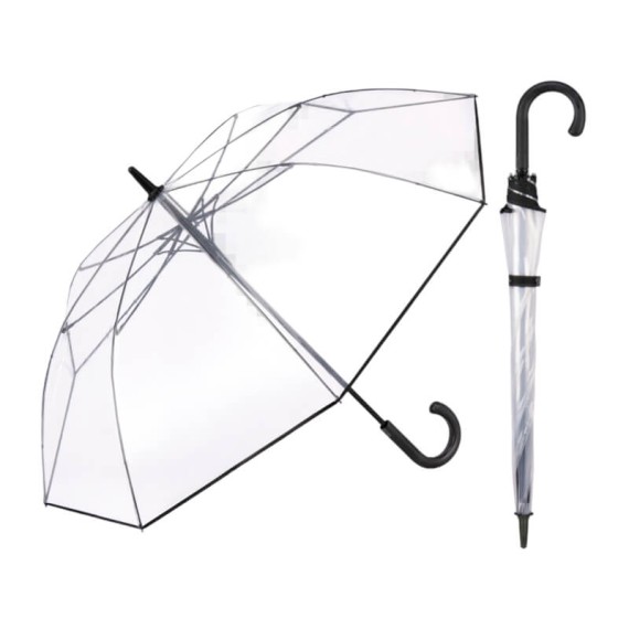 Guarda-Chuvas Comprido Aut. 63/8 Cacharel 1302 Transparente | Ref. 319.1302