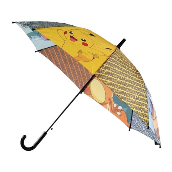 Guarda-Chuvas Comprido Infantil Manual 45/8 80cm Pokemon Multicolor | Ref. 319.AG-501-PK