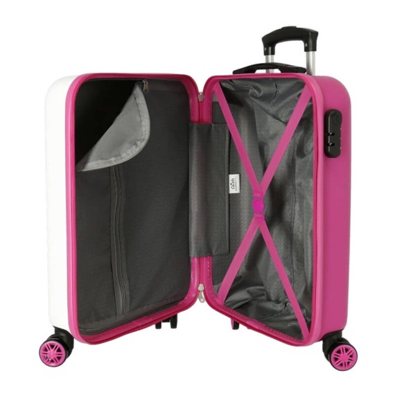 Mala de Cabine / Trolley 55cm 4 Rodas Stitch ADORABLE Branca | Ref. 186.4041141 Mala de Cabine / Trolley 55cm 4 Rodas Stitch ADORABLE Branca | Ref. 186.4041141