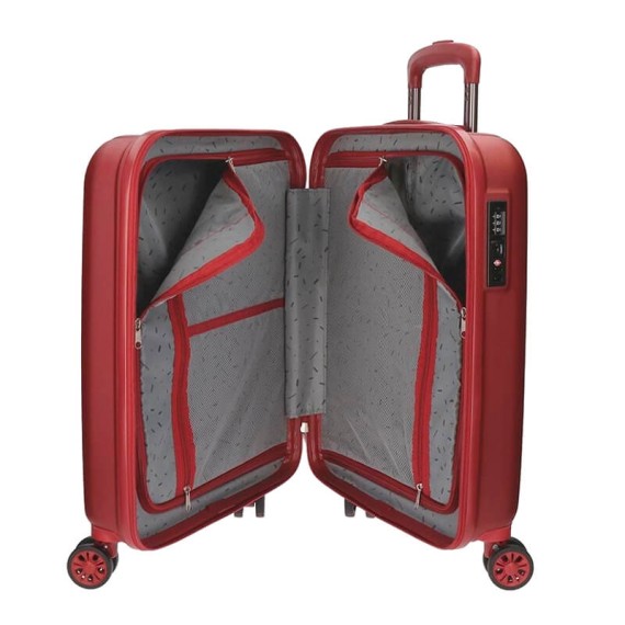 Mala de Cabine / Trolley 55cm 4 Rodas MOVOM Wood Vermelha | Ref. 186.5319466A