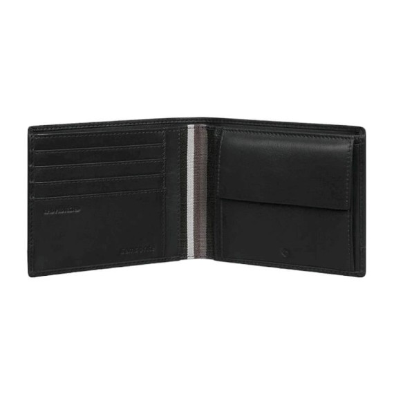 Samsonite Carteira de Homem Horizontal 4CC FLAGGED 2.0 SLG Preta | Ref. 92KM701509