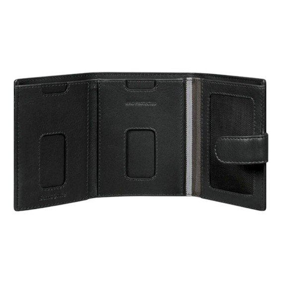 Samsonite Carteira Vertical c/ Presilha 11CC FLAGGED 2.0 SLG Preta | Ref. 92KM714909