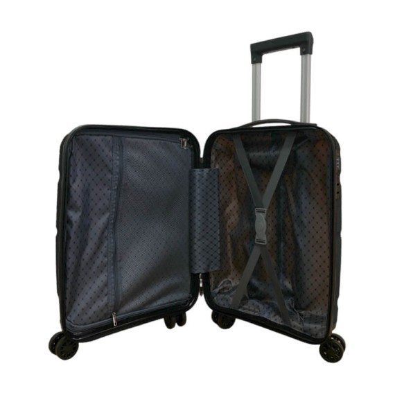 Mala de Cabine / Trolley 45cm 4R. Amovíveis Easyjet 22 Preta | Ref. 337.22P