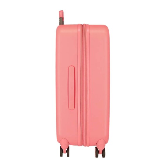 Mala de Viagem / Trolley Médio 70cm 4R Minnie DISNEY 100 HAPINESS Coral | Ref. 186.3669222