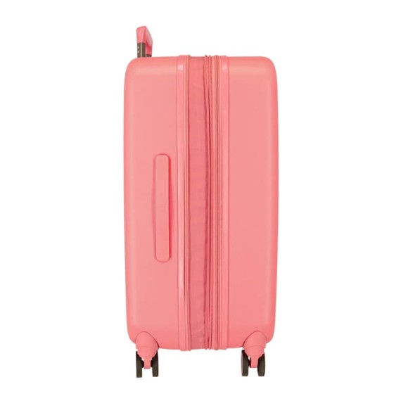 Mala de Viagem / Trolley Médio 70cm 4R Minnie DISNEY 100 HAPINESS Coral | Ref. 186.3669222