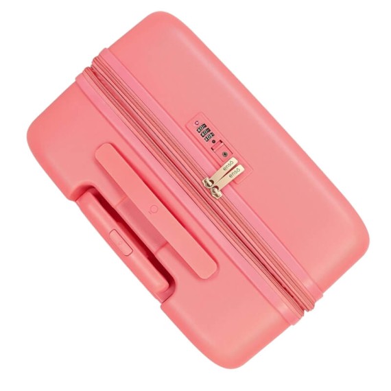 Mala de Viagem / Trolley Médio 70cm 4R Minnie DISNEY 100 HAPINESS Coral | Ref. 186.3669222