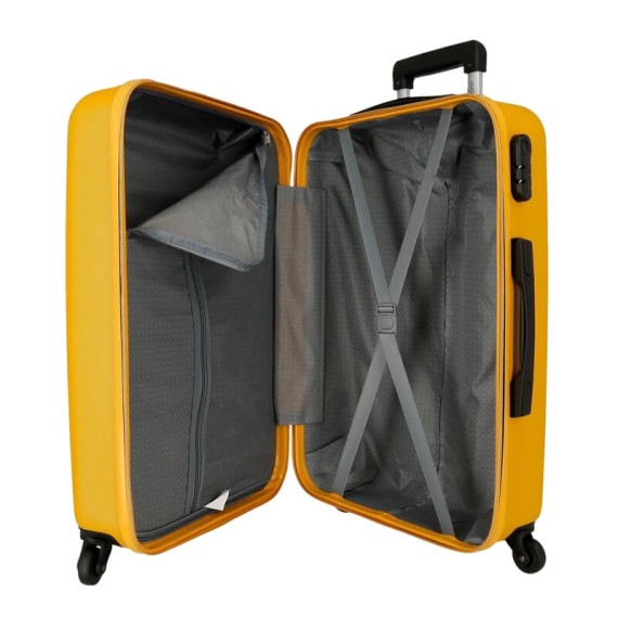 Roll Road Mala de Viagem / Trolley Grande 75cm 4R FLEX Amarela | Ref. 186.584946DC Roll Road Mala de Viagem / Trolley Grande 75cm 4R FLEX Amarela | Ref. 186.584946DC