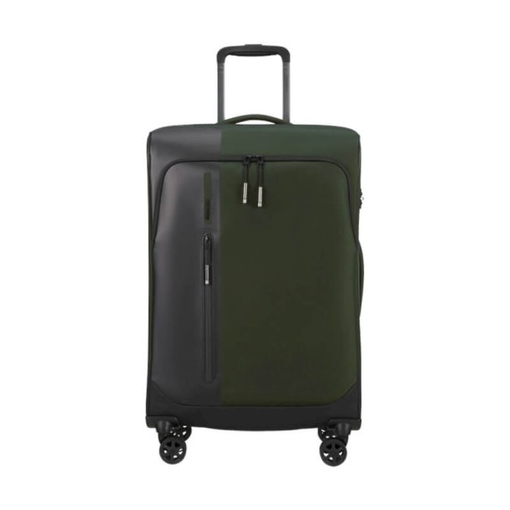 Samsonite Mala de Viagem / Trolley Médio 66cm 4R Exp. BIZ2GO TRVL Verde Terra | Ref. 92KM300204