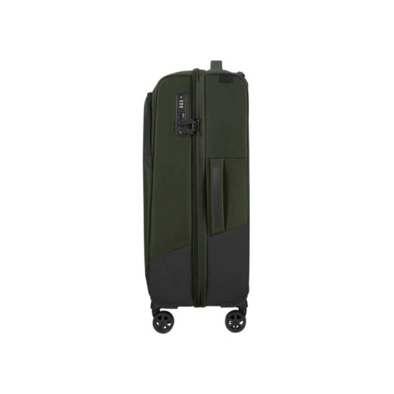Samsonite Mala de Viagem / Trolley Médio 66cm 4R Exp. BIZ2GO TRVL Verde Terra | Ref. 92KM300204