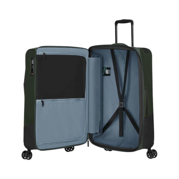 Samsonite Mala de Viagem / Trolley Médio 66cm 4R Exp. BIZ2GO TRVL Verde Terra | Ref. 92KM300204
