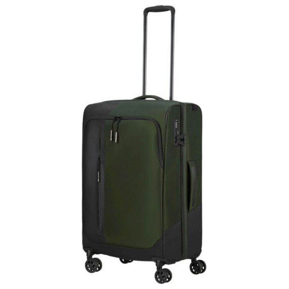 Samsonite Mala de Viagem / Trolley Médio 66cm 4R Exp. BIZ2GO TRVL Verde Terra | Ref. 92KM300204
