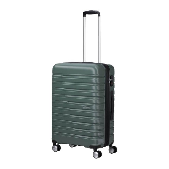 AMERICAN TOURISTER Mala de Viagem Média 67cm 4R Exp. Flashline Verde Floresta | Ref. 92ME800204