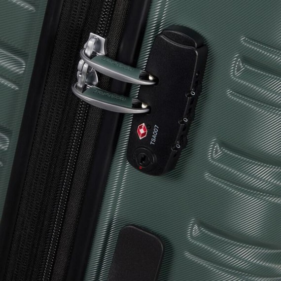 AMERICAN TOURISTER Mala de Viagem Média 67cm 4R Exp. Flashline Verde Floresta | Ref. 92ME800204