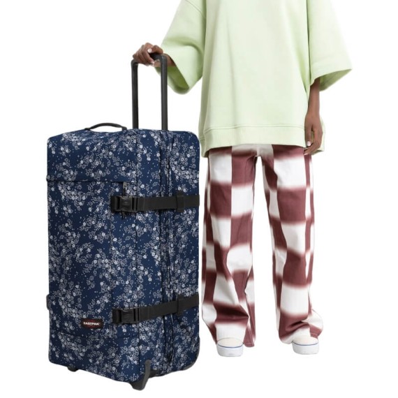 Mala de Viagem / Trolley Médio 67cm 2R Eastpak TRANVERZ M Glitbloom Navy | Ref. 267.62L1F2