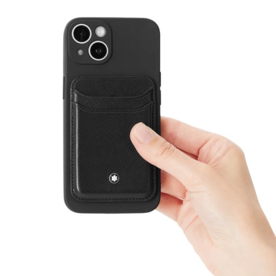 Porta-Cartões 2CC c/ Apple MagSafe Montblanc SARTORIAL Preto | Ref. 238.130325