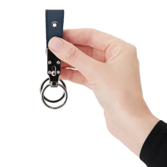 Porta-Chaves Duplo Anel MONTBLANC Sartorial Azul Escuro | Ref. 238.131735