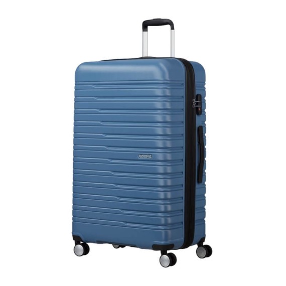 AMERICAN TOURISTER Mala de Viagem Grande 78cm 4R Exp. Flashline Azul Coroa | Ref. 92ME800301