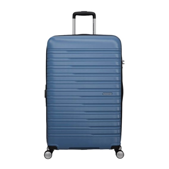AMERICAN TOURISTER Mala de Viagem Grande 78cm 4R Exp. Flashline Azul Coroa | Ref. 92ME800301