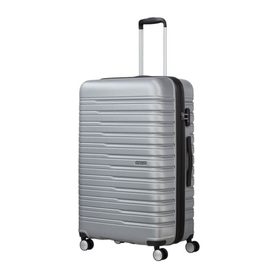 AMERICAN TOURISTER Mala de Viagem Grande 78cm 4R Exp. Flashline Prata | Ref. 92ME800325