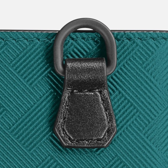 Carteira Compacta 6CC MONTBLANC Extreme 3.0 Turquesa/Preta | Ref. 238.131774