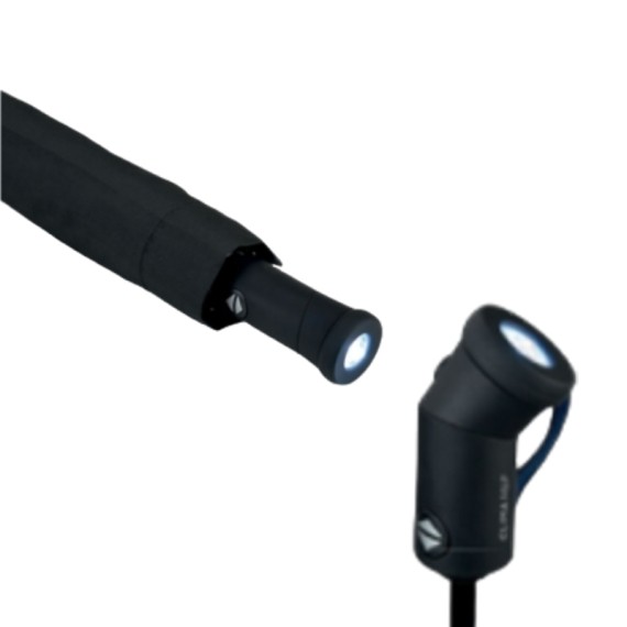 Guarda-Chuva de Homem Dobrável LED Aut. Abre/Fecha M&P Azul | Ref. 241.2781A