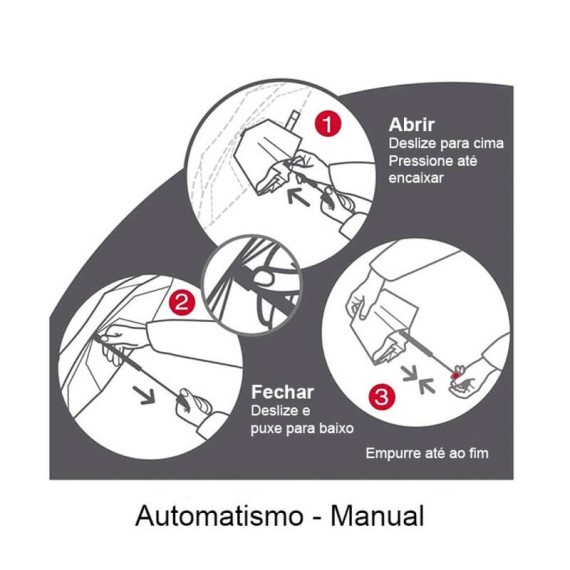 Guarda-Chuva de Homem Dobrável Manual 54/8 Clima Preto | Ref. 241.292P