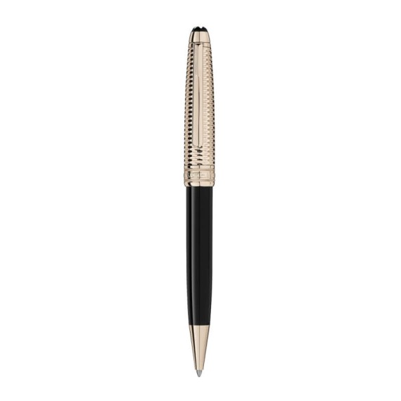 Ballpoint Montblanc Meisterstück Doué Geometry Gold-Coated Classique | Ref. 238.118095