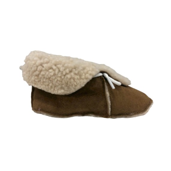 Decorpele Pantufas de Bebé em Pele de Ovelha N.º 19 Castanho | Ref. 180.3-19BE