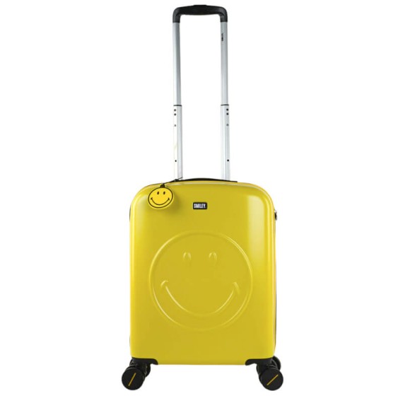Mala de Cabine / Trolley 55cm 4 Rodas Smiley Originals Amarelo/Preto | Ref. 237.18015002 Mala de Cabine / Trolley 55cm 4 Rodas Smiley Originals Amarelo/Preto | Ref. 237.18015002